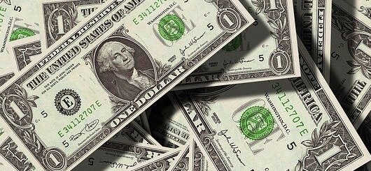 Dollar-Noten. Dollar-Noten.