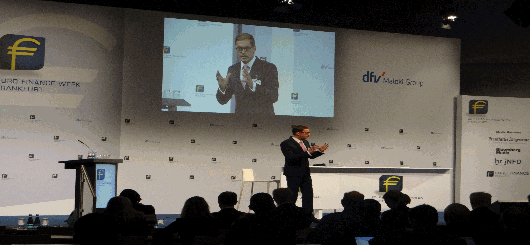 Begrüßung und Eröffnung durch den Vors. Geschäftsführung Herr Andreas G. Scholz der dfv Maleki Group GmbH Frankfurt