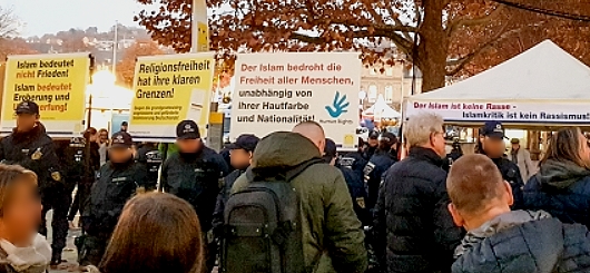 Pax Europa Infostand in Stuttgart