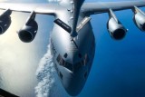View out of the KC-135 during Refueling (Photo: Philip Rushmore)