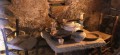 tipica stanza da pranzo in antica casa di Civita di Bagnoregio (Viterbo)