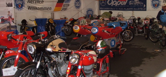Historische Motorradaustellung am Sachsenring Historische Motorradaustellung am Sachsenring