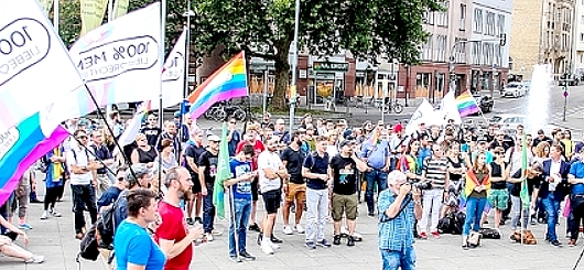 Demo Marienplatz Stuttgart