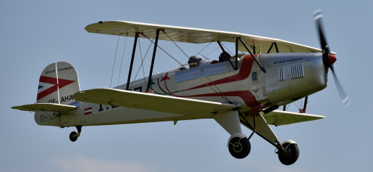 Bücker Jungmann am Flugplatzfest Degerfeld 2019