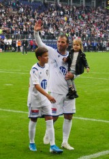 Die van der Vaarts auf der Ehrenrunde