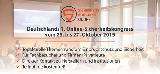 Vom 25. bis 27. Oktober findet der erste Online-Sicherheitskongress statt Vom 25. bis 27. Oktober findet der erste Online-Sicherheitskongress statt