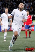 Teemu Pukki nach dem verwandelten Strafstoß zum 2-0