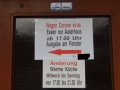 Schild an einer Gaststätte in Göttingen