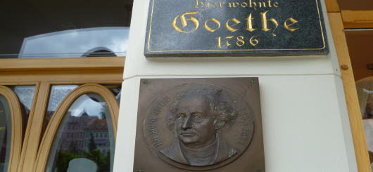 Goethe Gedenktafel in Karlovy Vary / Tschechien