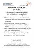 Was das Tragen der Masken so gesundheitsförderlich macht
