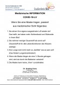 Maskenpflicht Nein Danke Copyright: Verein Studienkreis 5BN Königsdorf / Österreich