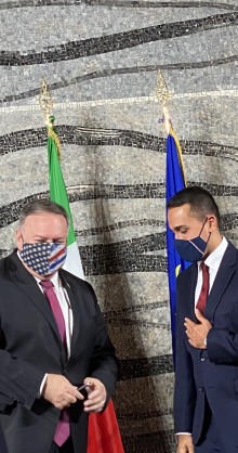 US-Außenminister Mike Pompeo in Rom mit Luigi Di Maio