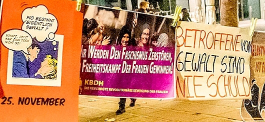 Demonstration gegen Gewalt an Frauen