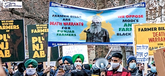 Inder in Stuttgart solidarisieren sich mit den Bauern in Indien