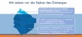 Wir sehen, hören und lesen nur von der Spitze des Eisbergs