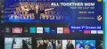 Der Startbildschirm eines Samsung-Fernsehers.