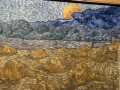 - Landscape with wheat sheaves and rising moon
