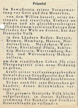 Präamble unser Väter