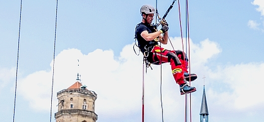 Höhenretter im Einsatz