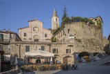 Church of the Purification of the Virgin Mary with Piazza Vittorio Emanuele and the Lizard Castle