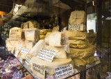 Selection of truffle-infused cheeses.