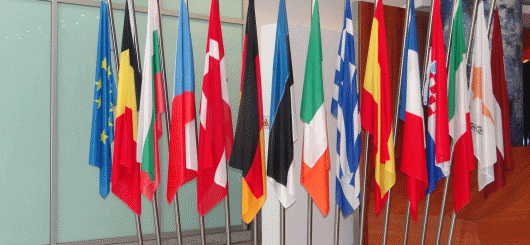Einige Nationalflaggen Europas Einige Nationalflaggen Europas