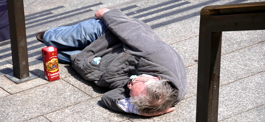 Dieser Mann würde vielleicht gerne wieder ein normales Leben führen