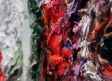 Reliefartiger Farbauftrag kennzeichnet die Kunst von Clemens Krauss