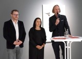 Clemens Krauss (links ), Kuratorin Tereza de Arruda  und Dr. Jörg-Uwe Neumann
