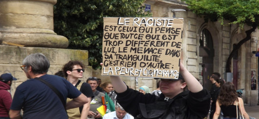 manifestation contre l' extrême droite Bordeaux Aquitaine