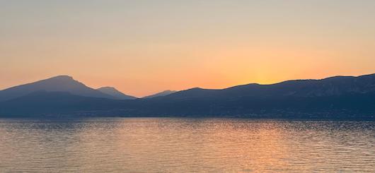 Lago di Garda al tramonto