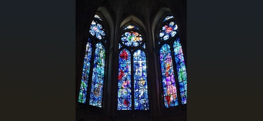 Chagall-Fenster in der Kathedrale Notre-Dame de Reims 