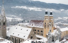 Die-Winterlandschaft-in-Brixen-Italien-