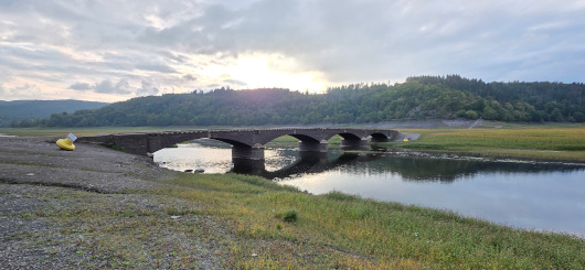 Brücke Asel - normal immer unter Wasser