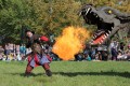 Am 12. Oktober ist der feuerspeiende Drache „Fangdorn“ wieder zu Gast im Seepark Zülpich. Foto: Seepark Zülpich