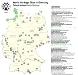 World Heritage Sites in Germany map