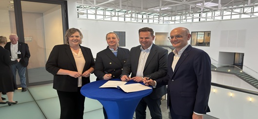 v.r.n.l. M. Bablias, R. Benien,  A. Wahl-Weber und A. Vogell