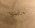 Stempel des A. Nalla Pillai & Sons - Studios auf der Rückseite
