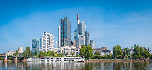 Frankfurt Stock Exchange trading floor. European markets opened lower after losses in Asia.