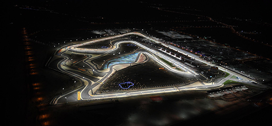 Bahrain International Circuit in Sakhir, traditional venue of the Formula One Bahrain