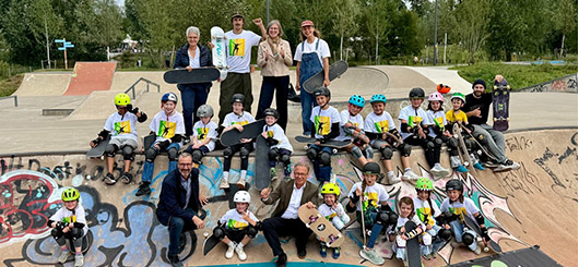 Mit dem Skateboard auf der Landesgartenschau