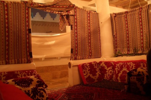 In einem traditionellen arabischen Restaurant