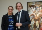 Ministerin Bettina Martin und Dr. Jörg-Uwe Neumann- Kunsthallenchef