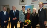 Marike Schreiber (2.v.re) gewinnt Rostocker Kunstpreis mit einer Auslobung von 10.000 €
