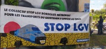 Manifestation contre le projet ferroviaire LGV sud ouest 