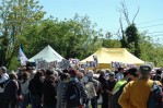 Manifestation contre le projet ferroviaire LGV sud ouest 