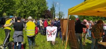 Manifestation contre le projet ferroviaire LGV sud ouest 