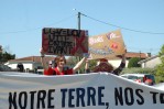 Manifestation contre le projet ferroviaire LGV sud ouest 